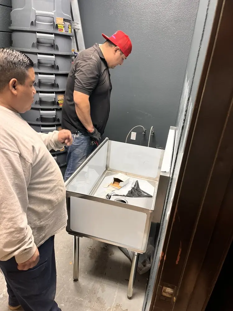 Commercial plumbing and sink installation in Joyceville